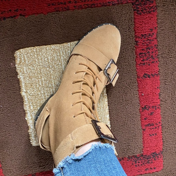 ASOS Arabelle lace-up buckle suede boots Size 5.5 - Picture 12 of 17